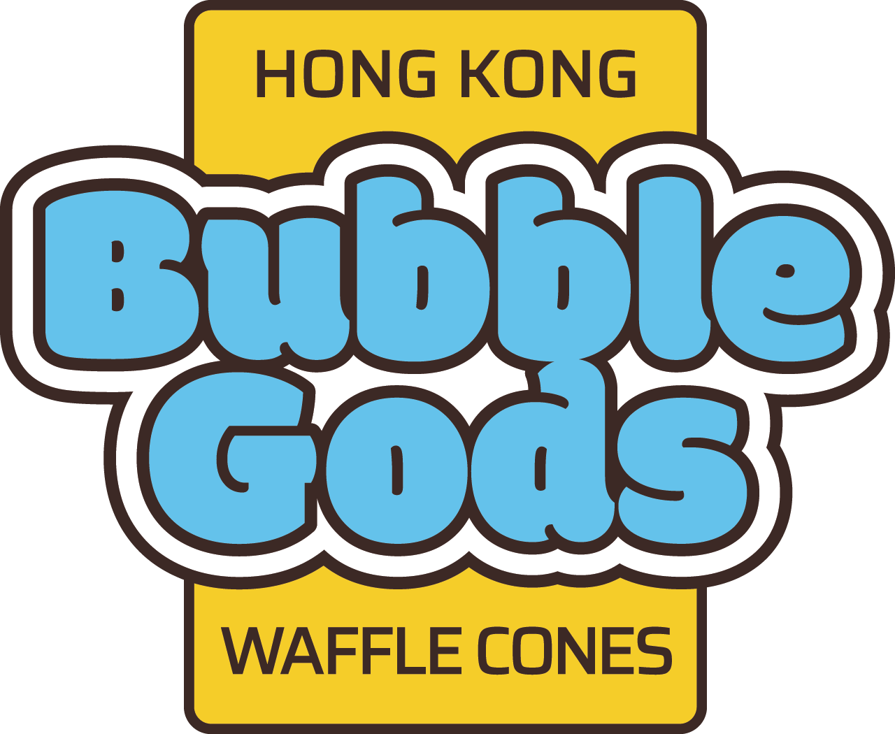 Bubble Gods ice cream branding packaging design