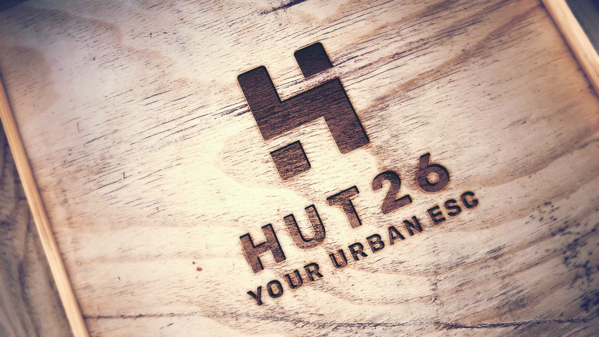 Hut26 logo design branded outdoors travel branding design