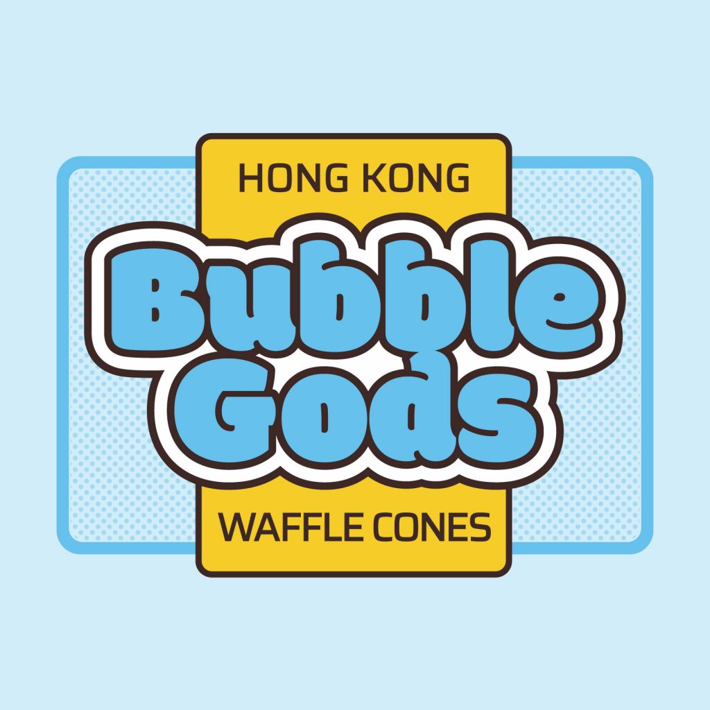 Bubble Gods ice cream branding packaging design